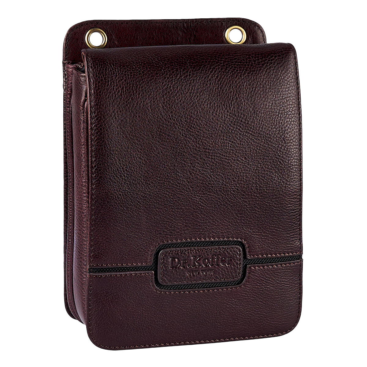 Сумка через плечо Dr.Koffer из натуральной кожи коричневая