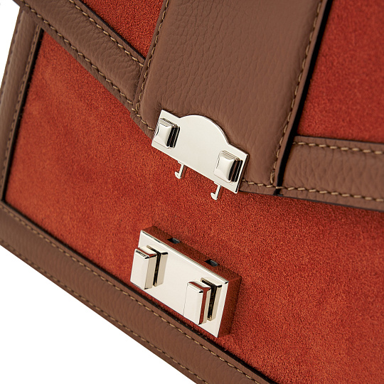 Женская сумка Dr. Koffer из натуральной кожи коричневая