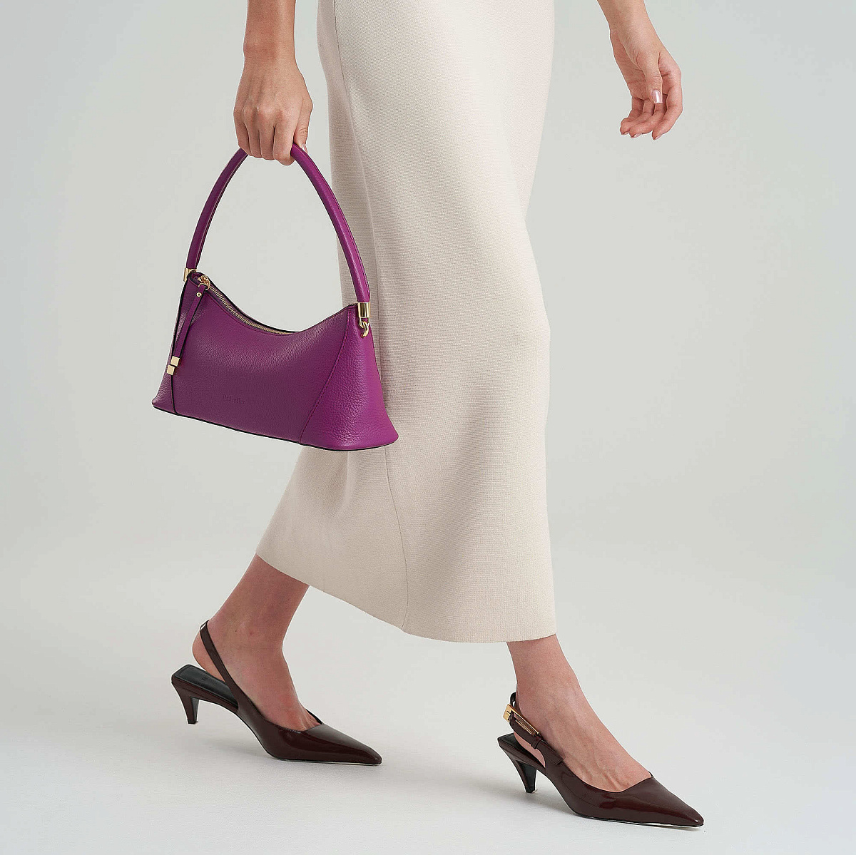 Женская сумка Dr. Koffer из натуральной кожи розовая