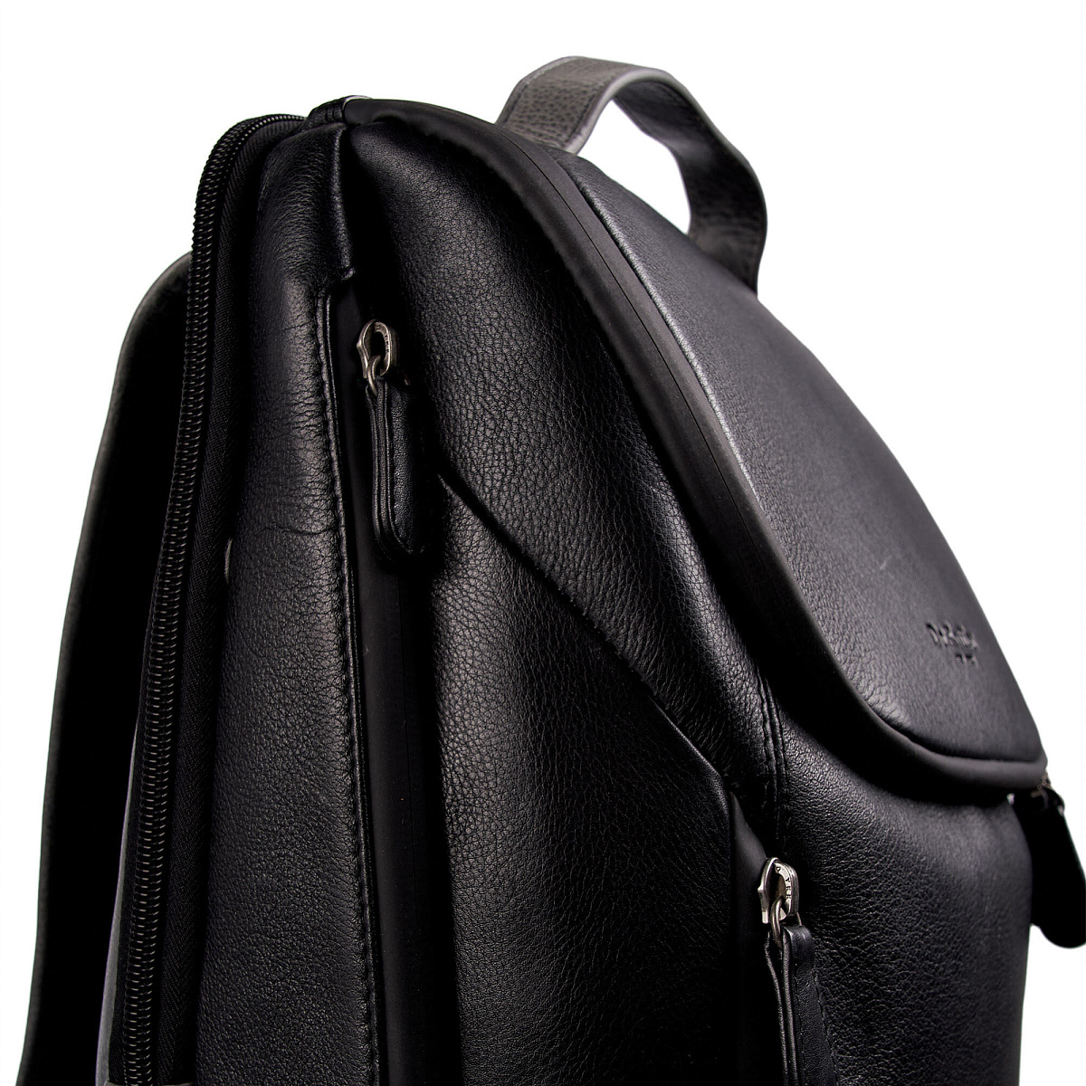Рюкзак Dr.Koffer из натуральной кожи черный
