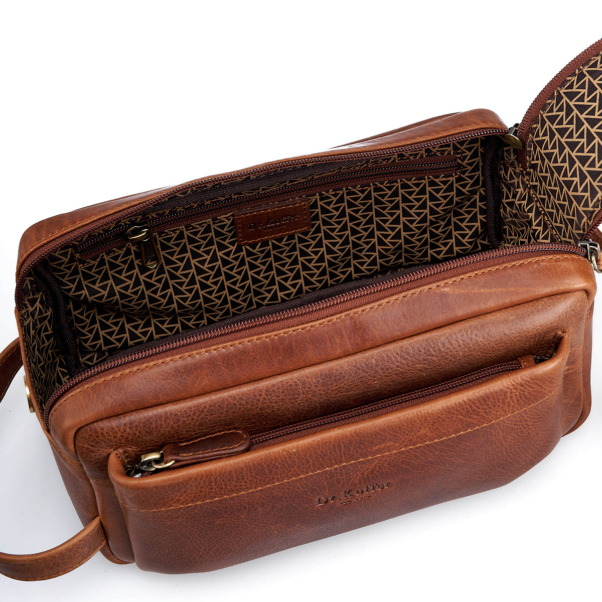 Несессер Dr.Koffer из натуральной кожи коричневый