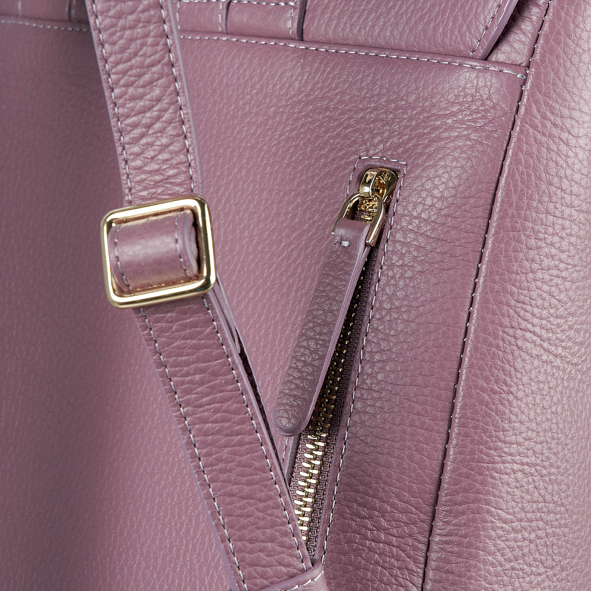 Женский рюкзак Dr. Koffer из натуральной кожи розовый