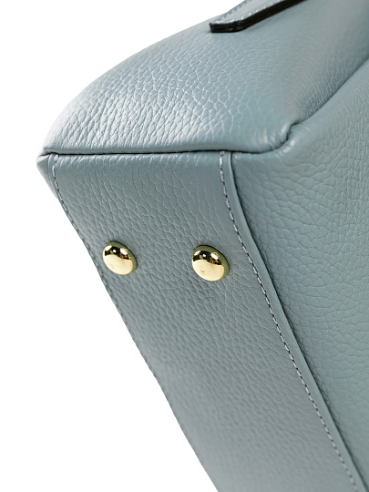 Женская сумка Dr. Koffer из натуральной кожи голубая