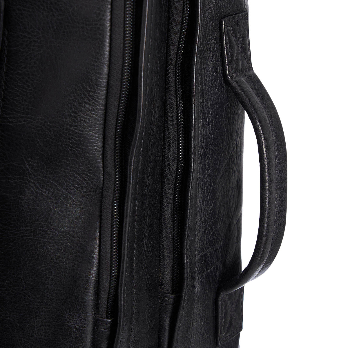 Рюкзак Dr.Koffer из натуральной кожи черный