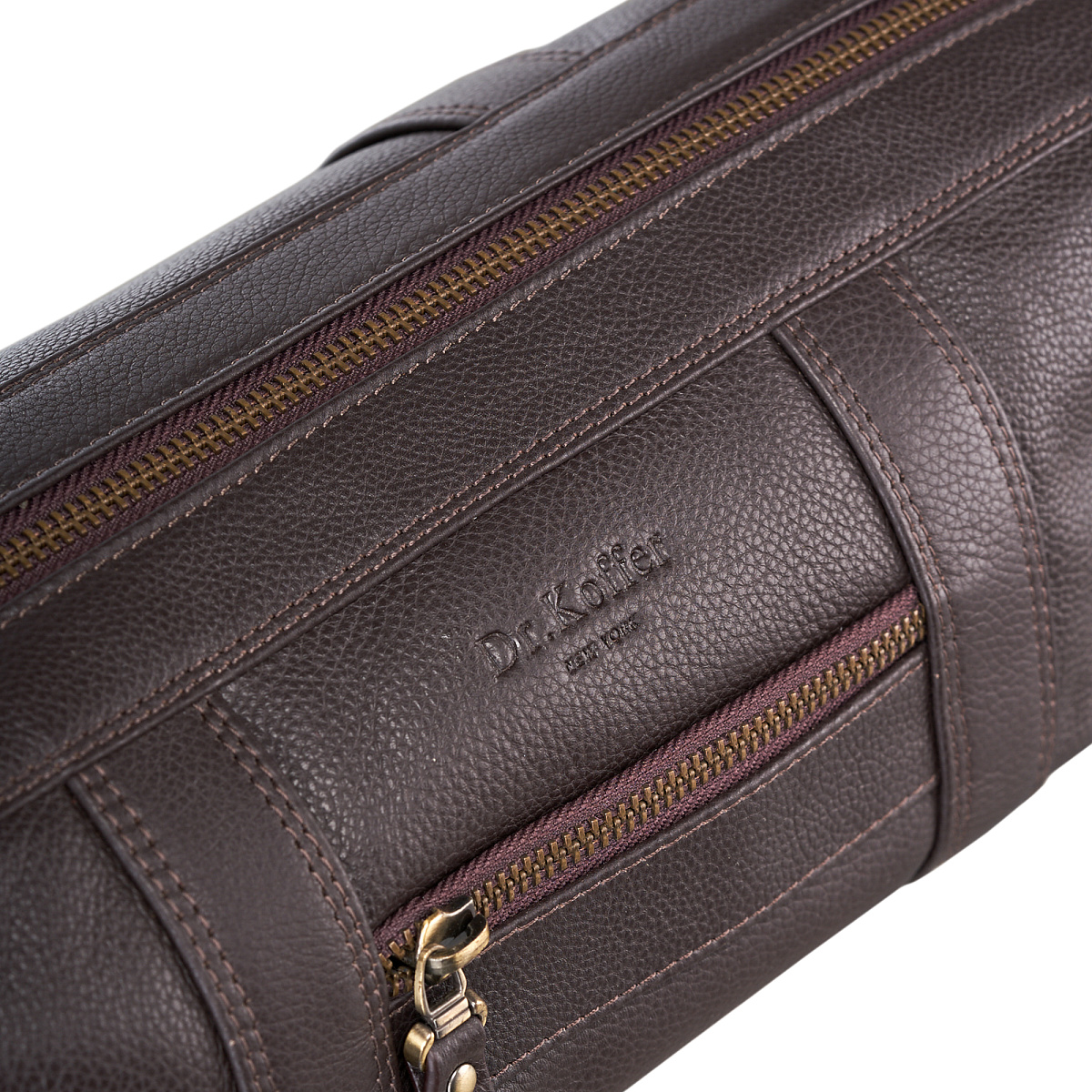 Несессер Dr.Koffer из натуральной кожи коричневый