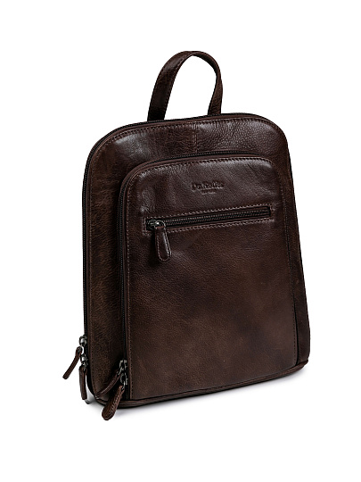 Рюкзак Dr.Koffer из натуральной кожи темно-коричневый