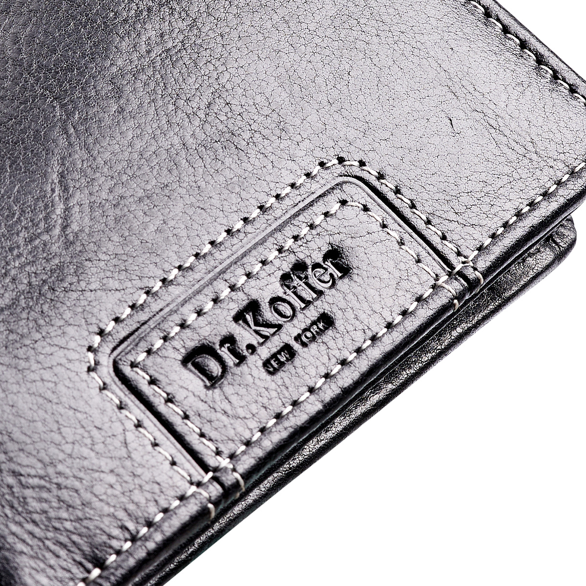 Портмоне Dr.Koffer из натуральной кожи черное