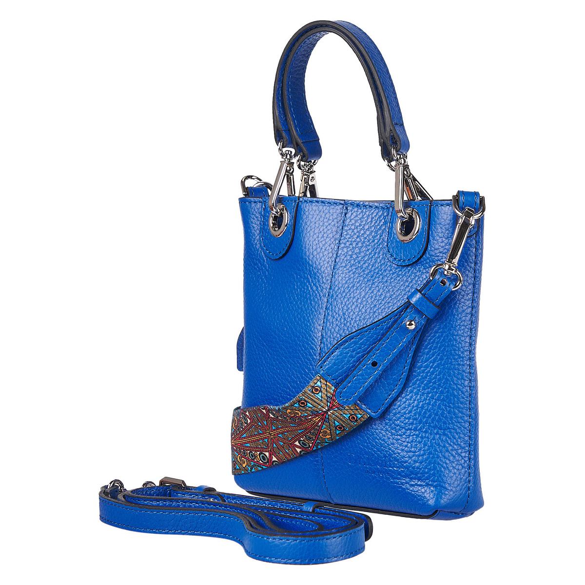 Женская сумка Dr. Koffer из натуральной кожи синяя