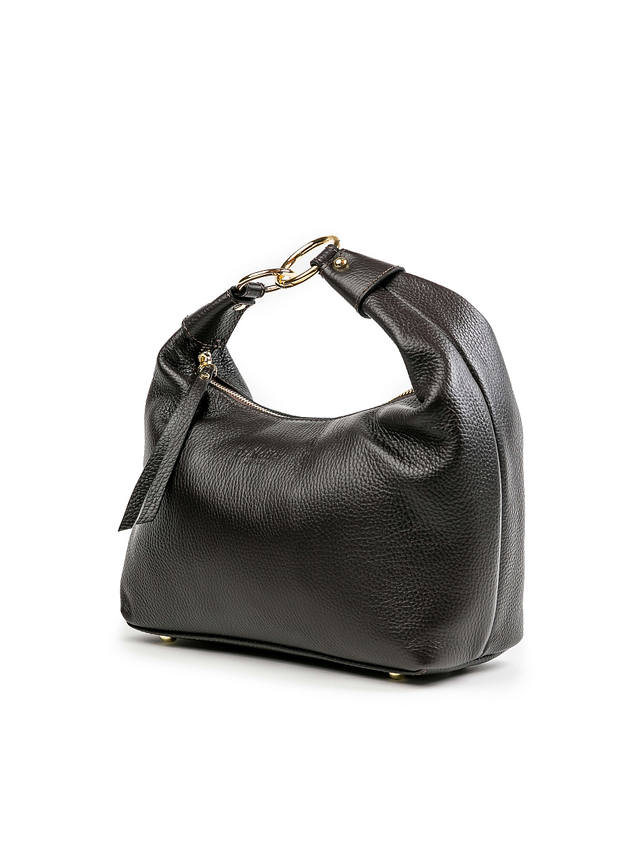 Женская сумка Dr.Koffer из натуральной кожи темно-коричневая