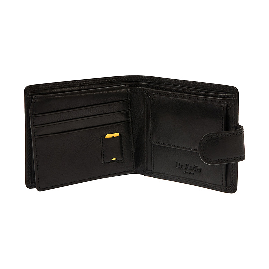 Портмоне Dr.Koffer из натуральной кожи черное