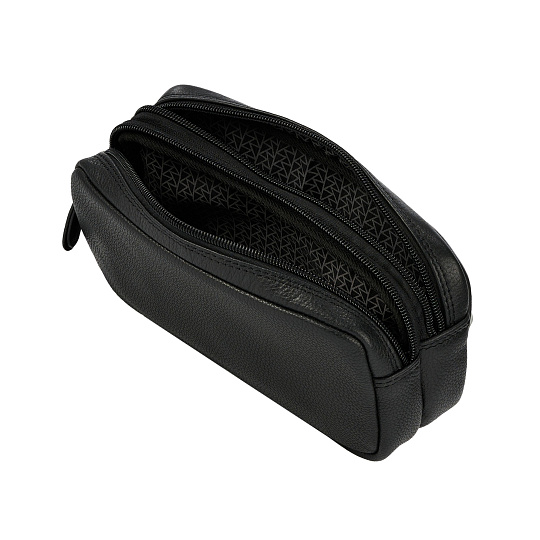 Несессер Dr. Koffer из натуральной кожи черный