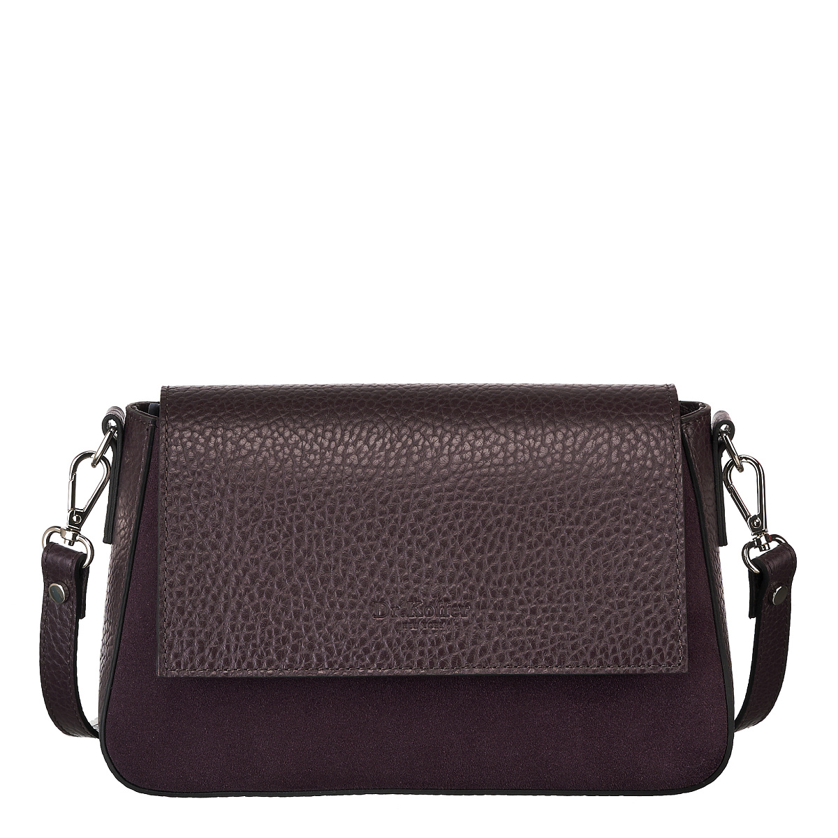 Женская сумка Dr. Koffer из натуральной кожи фиолетовая