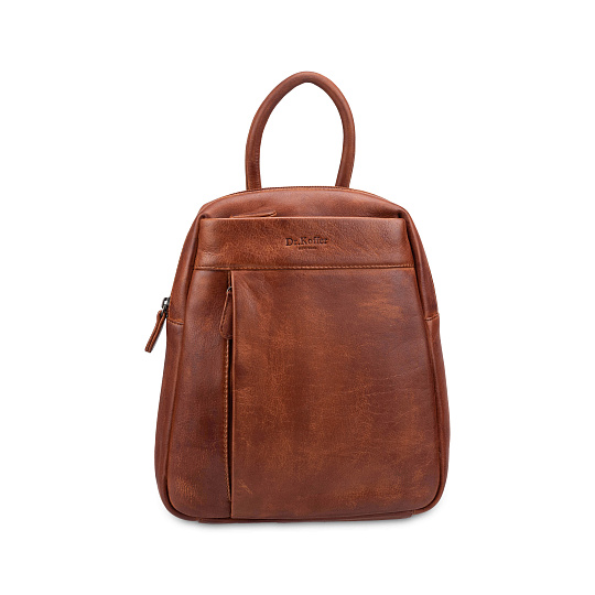 Рюкзак Dr.Koffer из натуральной кожи светло-коричневый