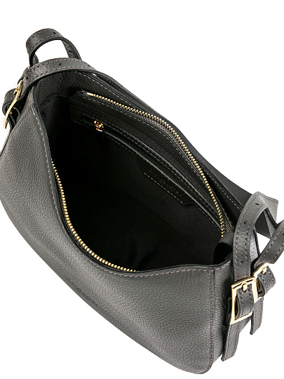 Женская сумка Dr.Koffer из натуральной кожи серая