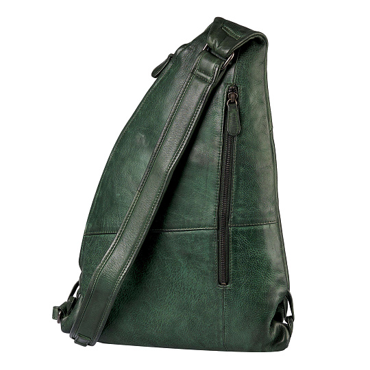 Рюкзак Dr.Koffer из натуральной кожи зеленый