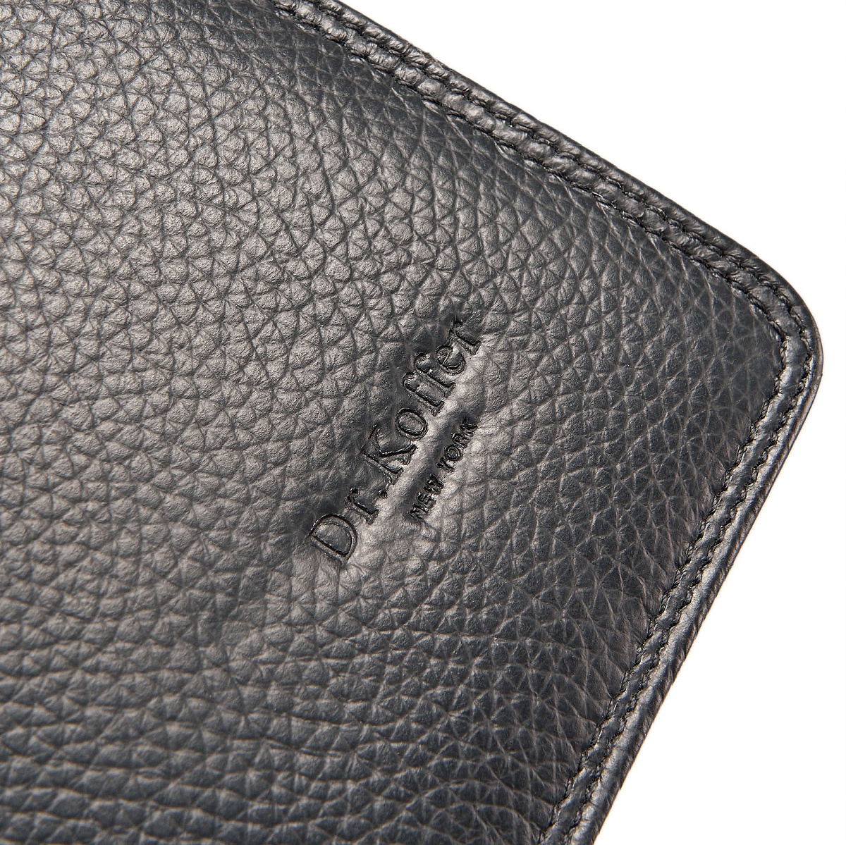 Деловая сумка Dr.Koffer из натуральной кожи черная