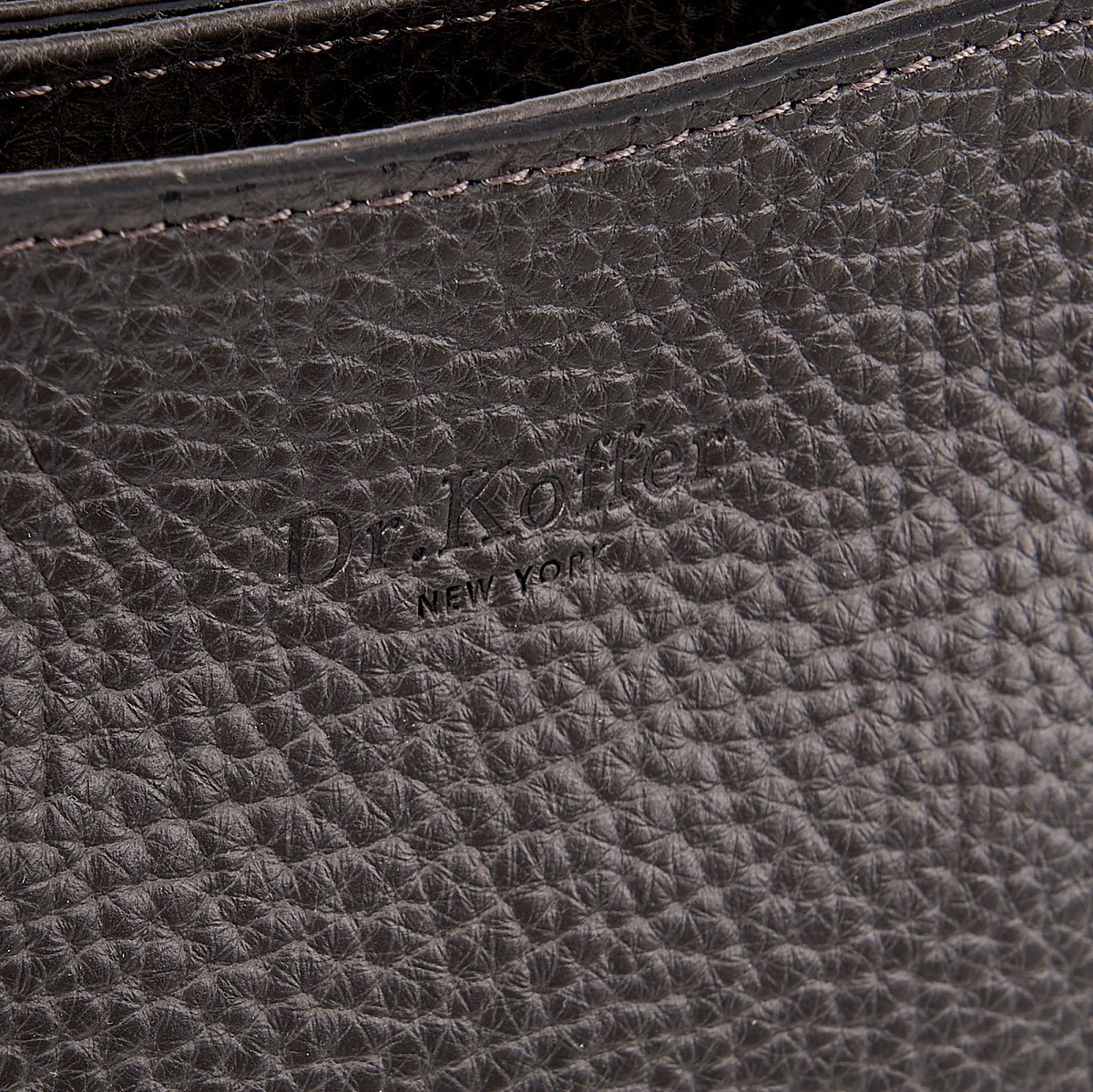 Женская сумка Dr. Koffer из натуральной кожи серая