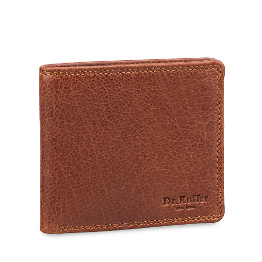 Портмоне Dr.Koffer из натуральной кожи светло-коричневое