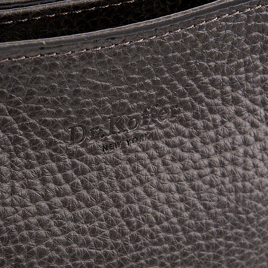 Женская сумка Dr. Koffer из натуральной кожи серая