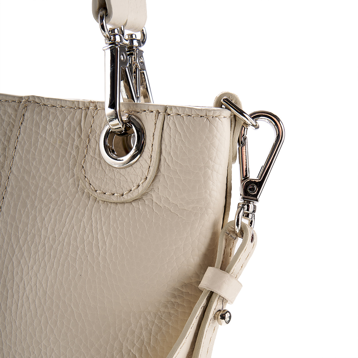 Женская сумка Dr. Koffer из натуральной кожи белая