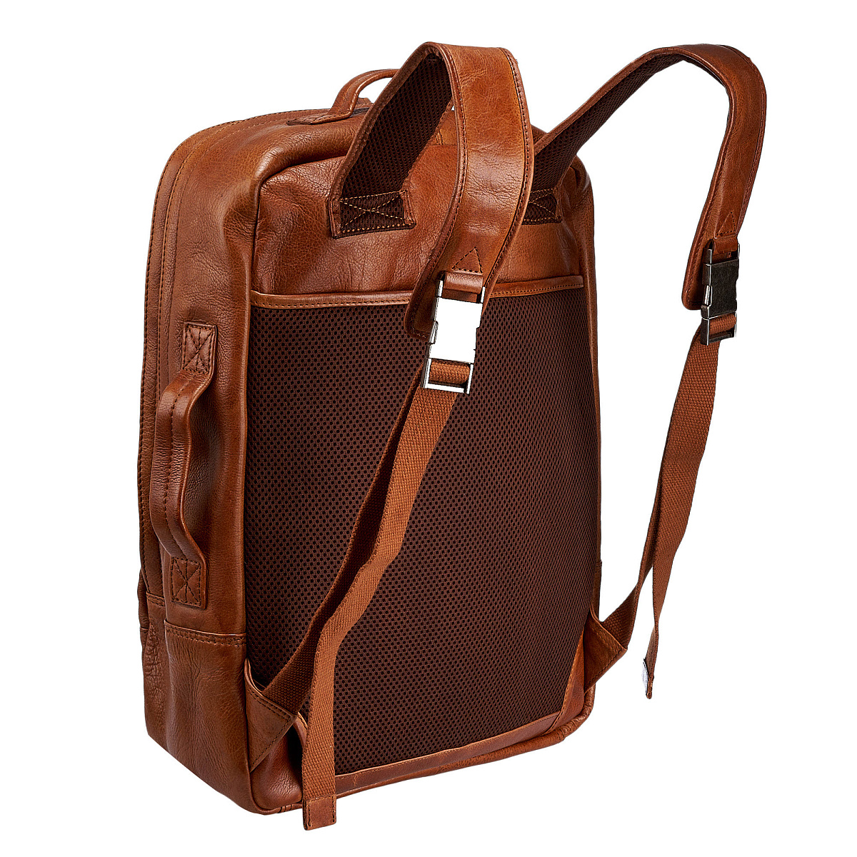 Рюкзак Dr.Koffer из натуральной кожи светло-коричневый