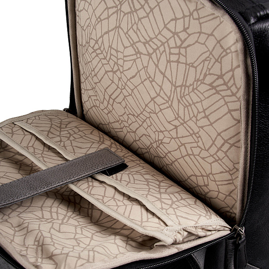 Рюкзак Dr.Koffer из натуральной кожи черный