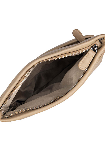 Женская сумка Dr.Koffer из натуральной кожи бежевая