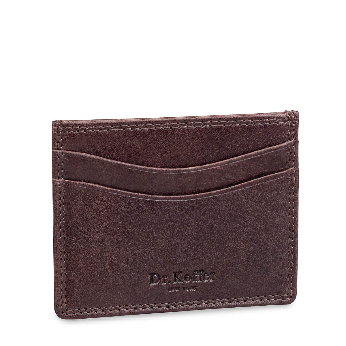 Кредитница Dr.Koffer из натуральной кожи коричневая