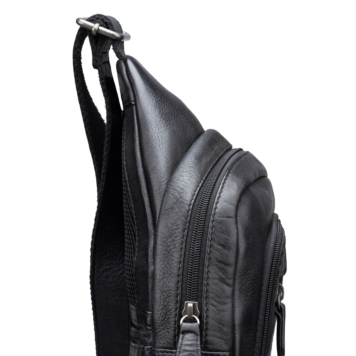 Рюкзак Dr.Koffer из натуральной кожи черный