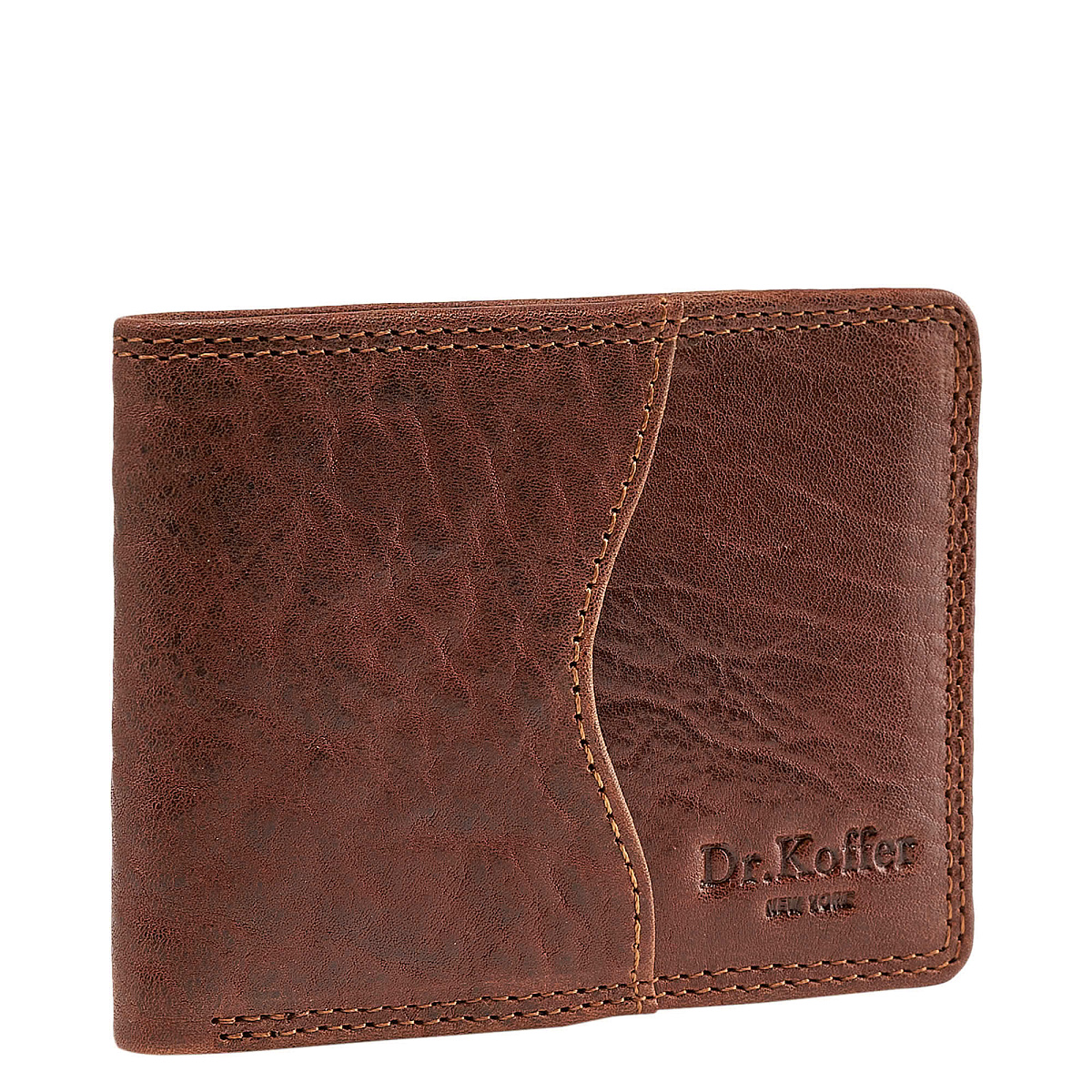 Зажим для денег Dr.Koffer из натуральной кожи коричневый