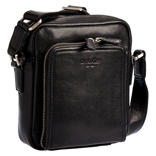 Сумка через плечо Dr.Koffer из натуральной кожи черная