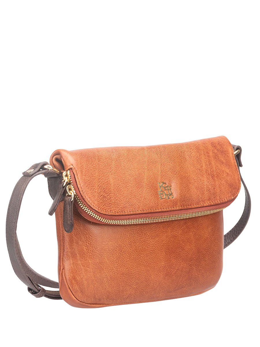 Женская сумка Dr. Koffer из натуральной кожи коричневая