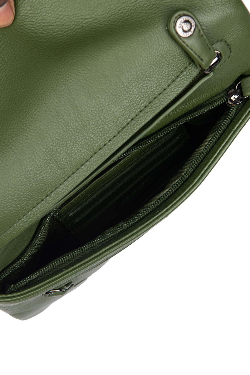 Сумка через плечо Dr.Koffer из натуральной кожи зеленая