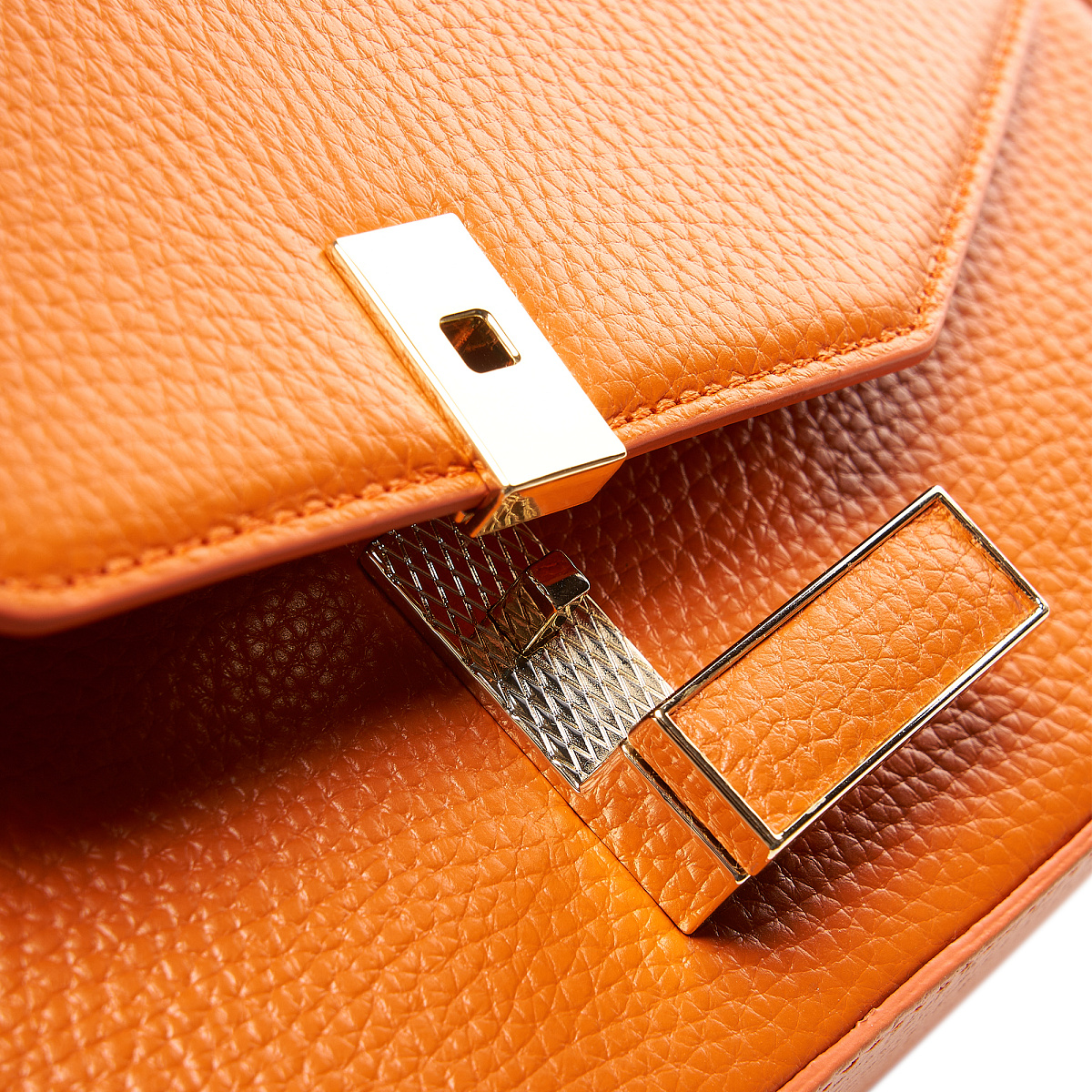 Женская сумка  Dr. Koffer из натуральной кожи оранжевая