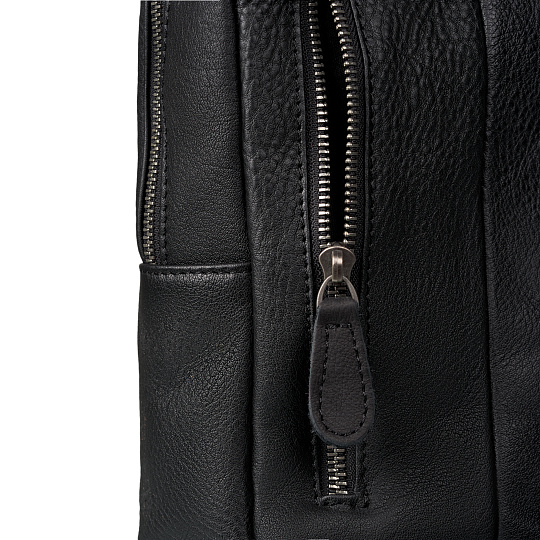 Рюкзак Dr.Koffer из натуральной кожи черный
