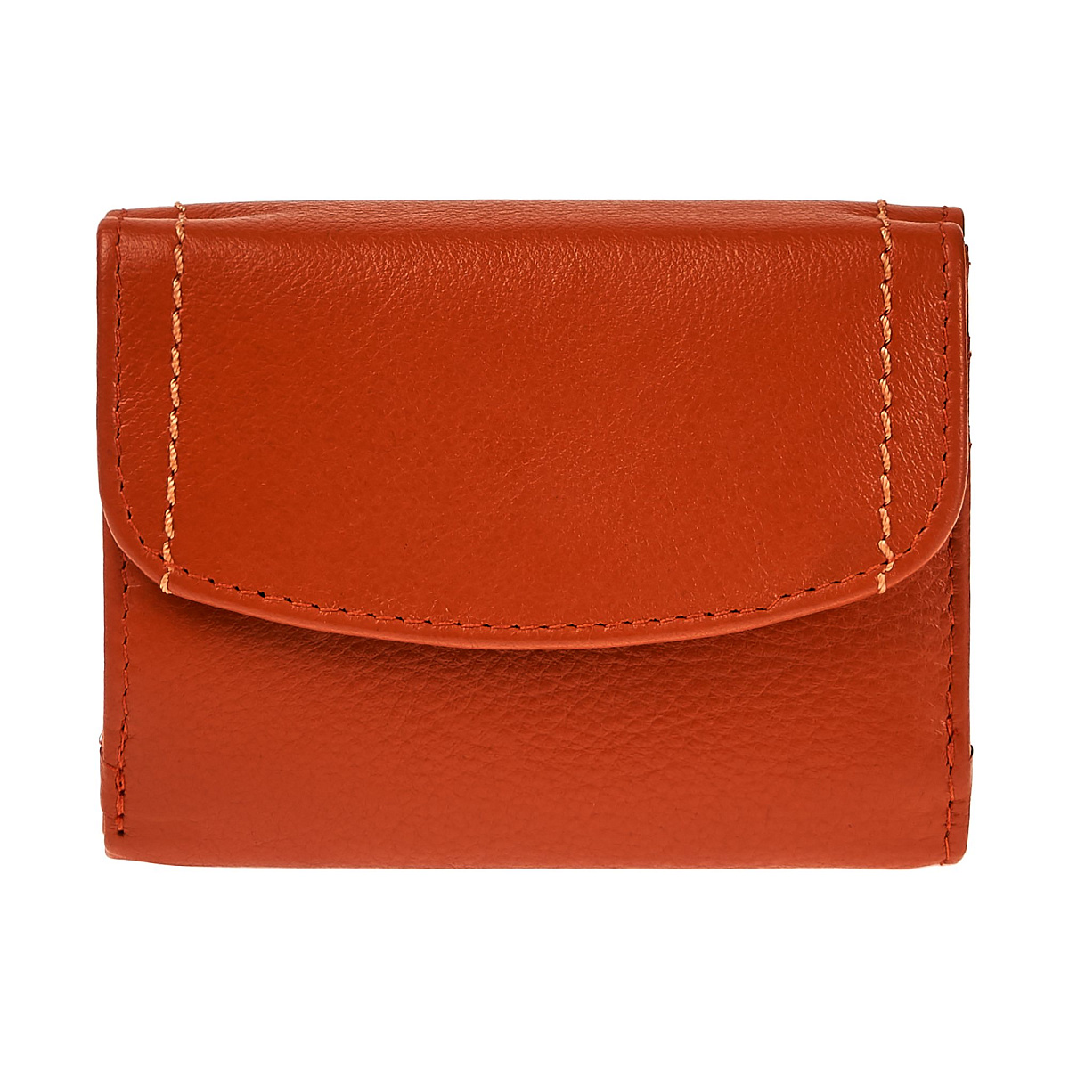 Портмоне Dr.Koffer из натуральной кожи оранжевое