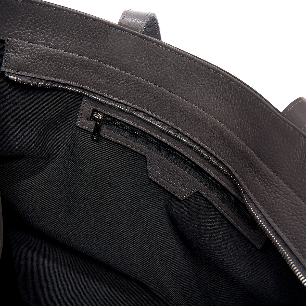 Женская сумка Dr. Koffer из натуральной кожи серая