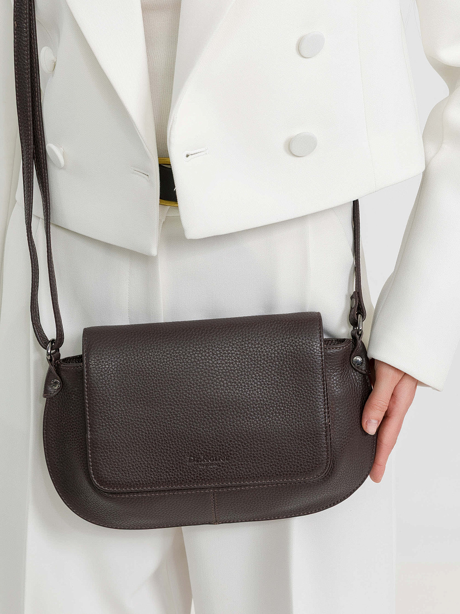 Женская сумка Dr.Koffer из натуральной кожи коричневая