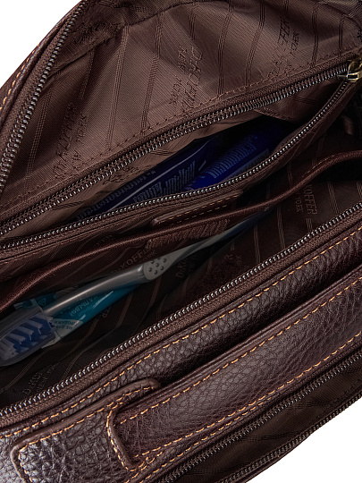 Несессер Dr.Koffer из натуральной кожи коричневый