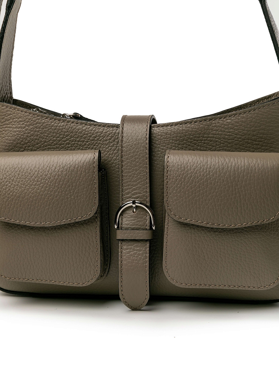 Женская сумка Dr.Koffer из натуральной кожи бежевая