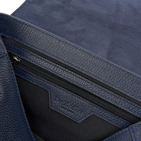 Женская сумка Dr. Koffer из натуральной кожи синяя