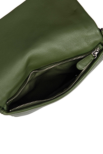 Женская сумка Dr.Koffer из натуральной кожи зеленая