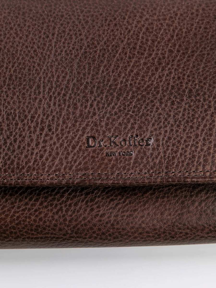 Портмоне Dr.Koffer из натуральной кожи коричневое