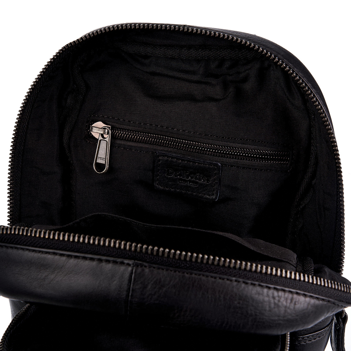 Рюкзак Dr.Koffer из натуральной кожи черный