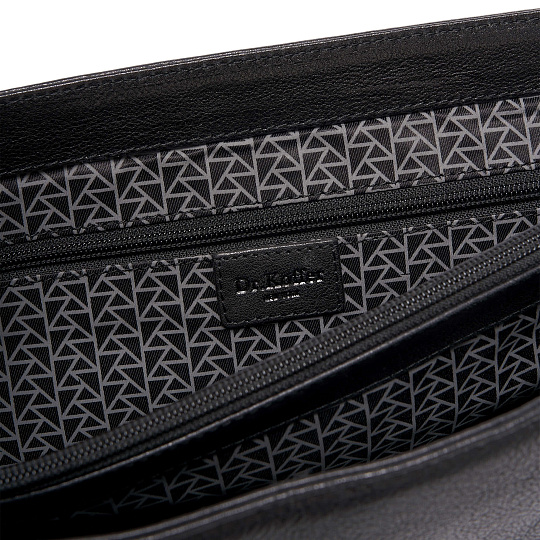 Портфель Dr.Koffer из натуральной кожи черный