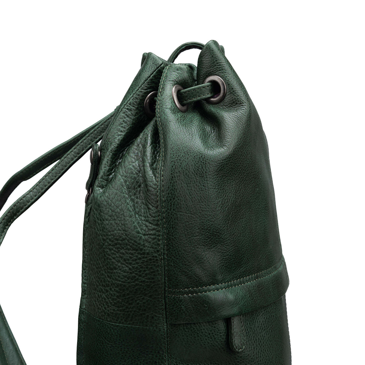 Рюкзак Dr.Koffer из натуральной кожи зеленый