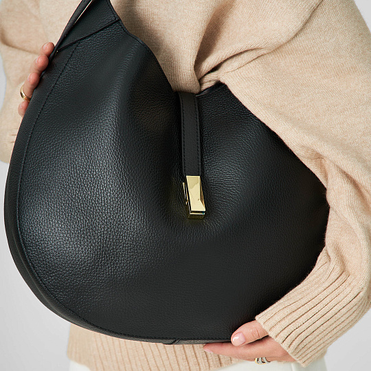 Женская сумка Dr. Koffer из натуральной кожи черная