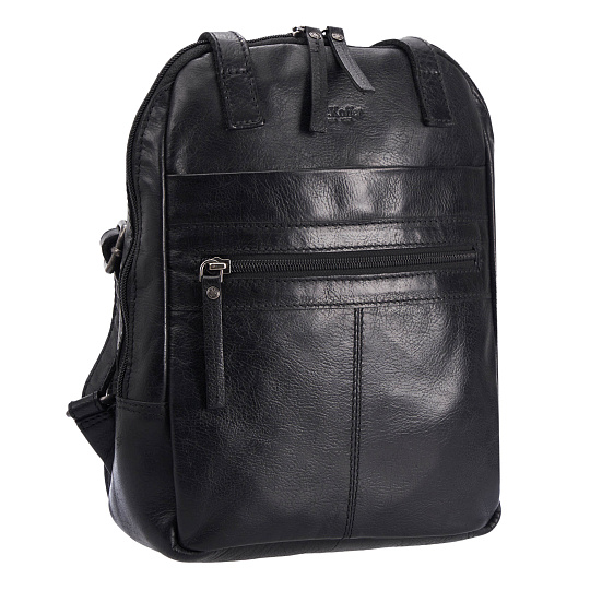 Рюкзак Dr.Koffer из натуральной кожи черный