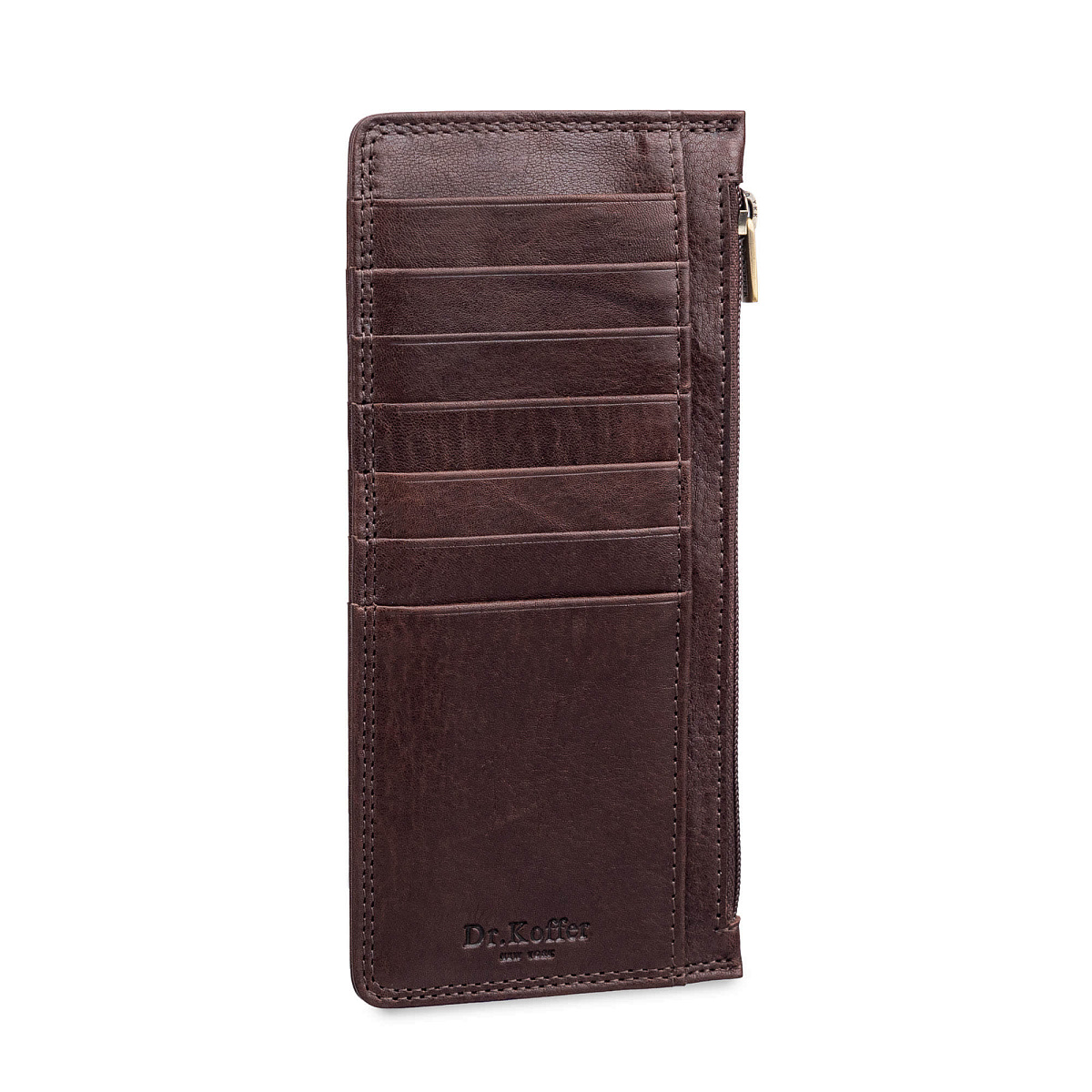 Кредитница Dr.Koffer из натуральной кожи коричневая