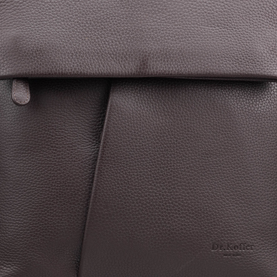 Рюкзак Dr.Koffer из натуральной кожи темно-коричневый